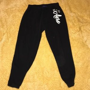 Black sweat pants